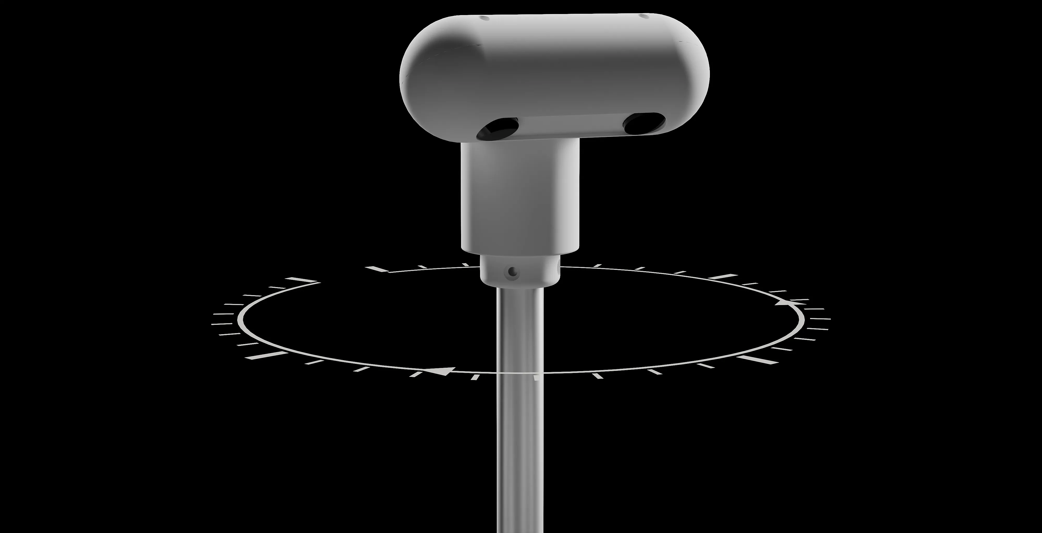 MAKIINA stereo rotating head, full 360 degree sweep